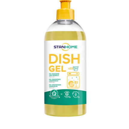 Detergent lichid super concentrat pentru mașina de spălat vase cu parfum de citrice cu tușe florale delicate