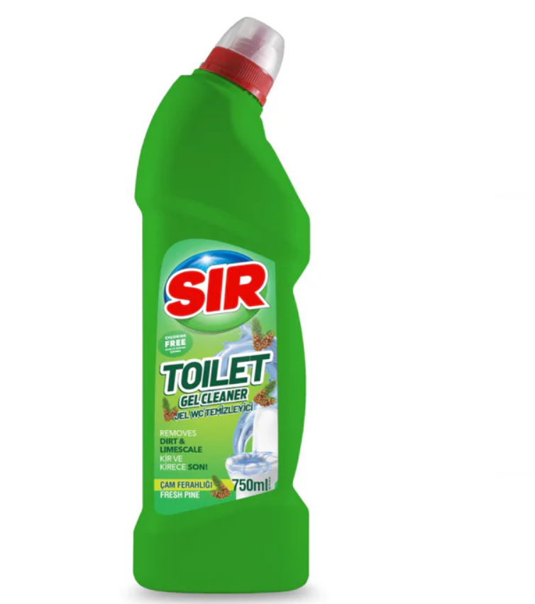 SIR Toilet Soluție Gel de Curățare Toaletă - SIR Toilet Fresh Pine, 750 ml - imagine 1